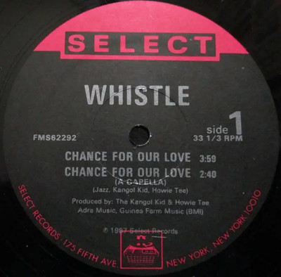 Whistle Chance For Our Love / Please Love Me Vinyl Single 12inch Select Recor