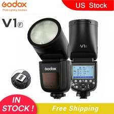US Godox V1-F 2.4G TTL HSS Camera Round Head Flash Speedlite For Fujifilm Fuji