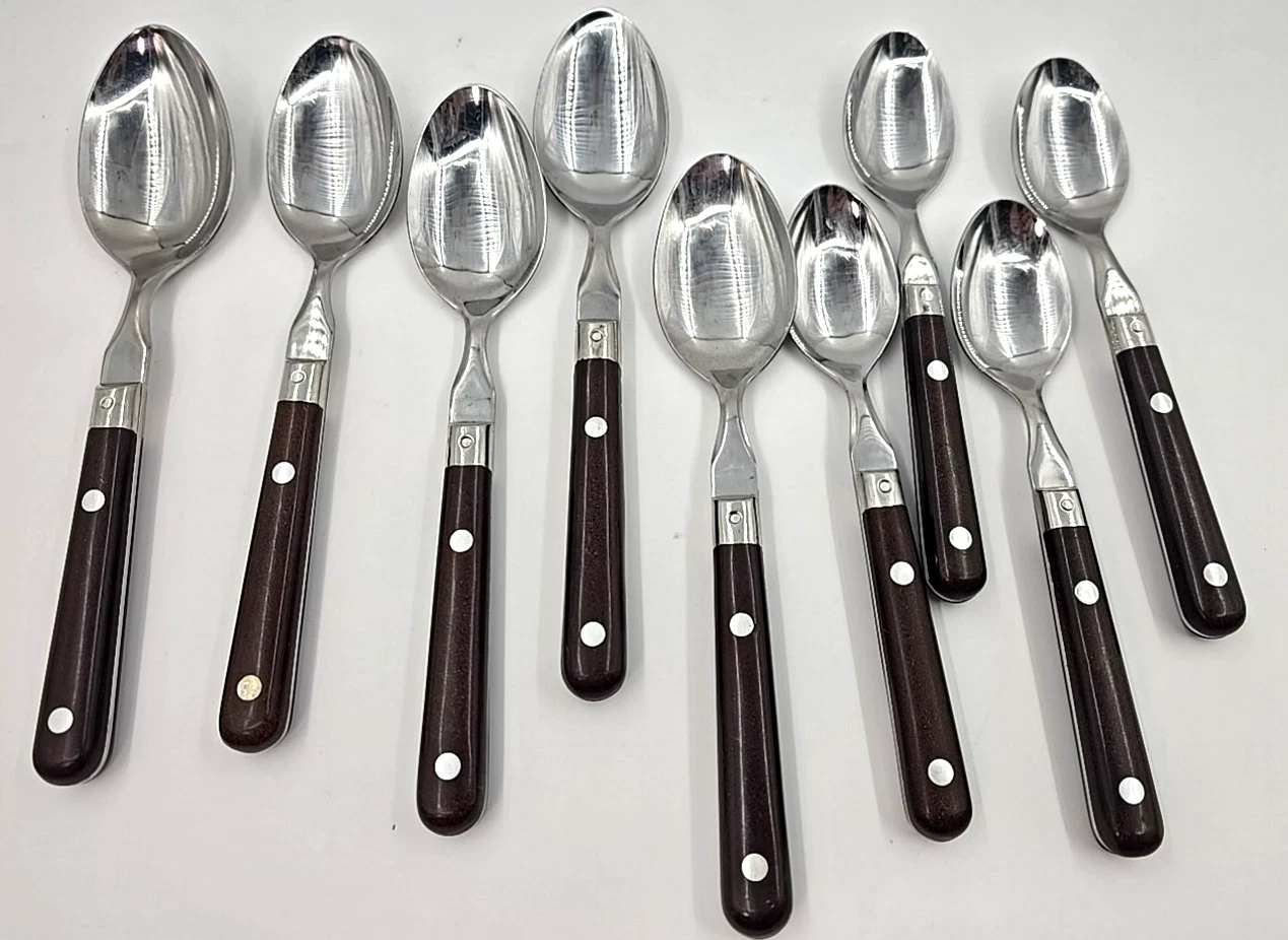 Washington Forge Mardi Gras Brown Stainless Mixed Lot Spoons Korea Replacements