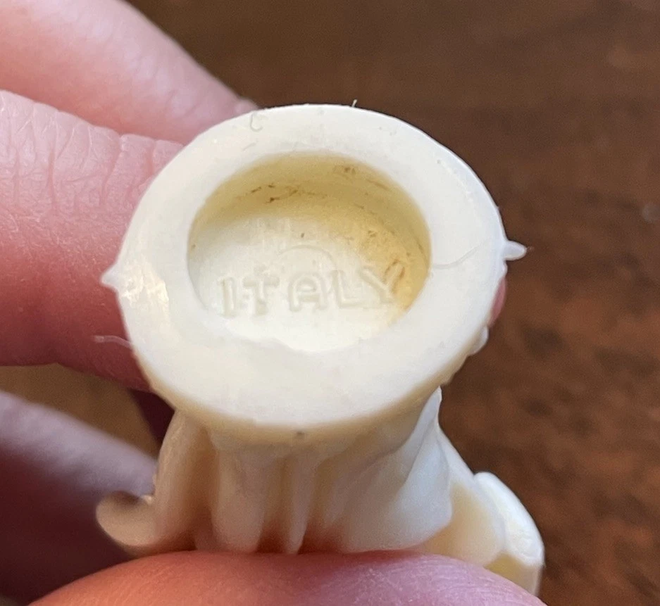 Vtg 9 Pc Miniature Nativity Scene Pieces Made In Italy White Plastic - Image 4 of 4