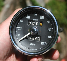 Ah Sprite Mg Midget - Smiths Vintage 100 Mph Speedometer - Sn 522609a