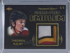 2019 President's Choice Solitaire Series Game-Used Emblem 1/1 Theoren Fleury 0c3