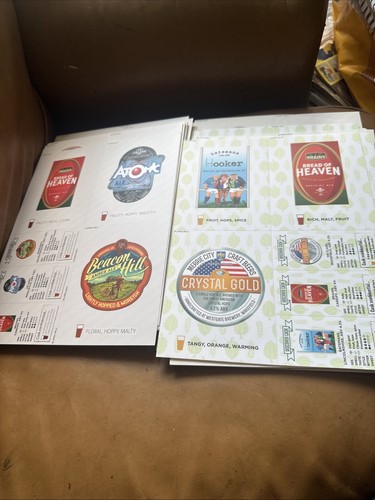 Bin 288 X Double Beer Pump Labels 6 X 4” Approx Double Sided - Picture 11 of 24