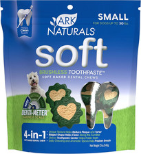 Ark Naturals Soft Brushless Toothpaste, Dog Dental Chews for Small Breeds, Fresh