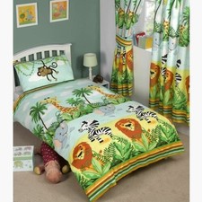 JUNGLE TASTIC ANIMAL THEMED BEDDING BEDROOM   SINGLE, TODDLER  DOUBLE SIZES