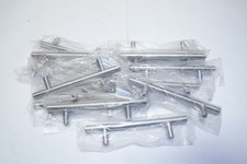 New Lot of 16 6-1/8'' Modern Round Bar Cabinet Pull 3-7/8" C-C Stain Nickle