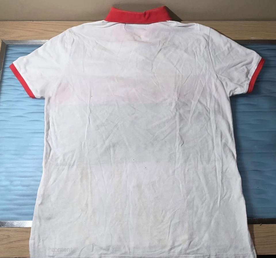 Black Pyramid Multicolor Geometric Mens Polo Shirt Size Large - Image 4 of 4