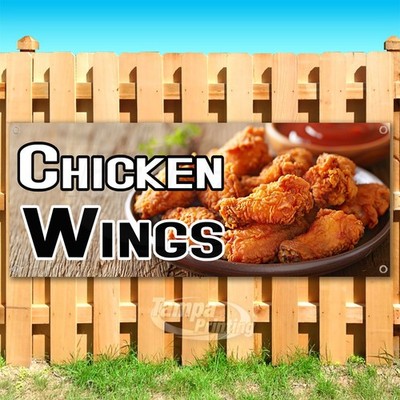 CHICKEN WINGS Advertising Food Snack Vinyl Banner Flag Sign USA SB10897