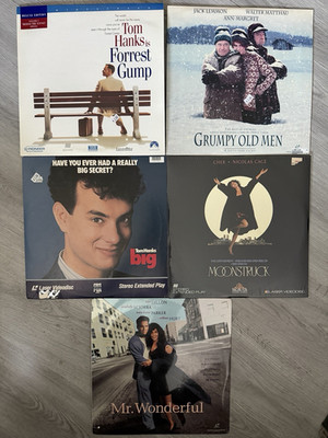 Forrest Gump Big Grumpy Old Men Moonstruck Mr. wonderful Laserdisc lot of 5