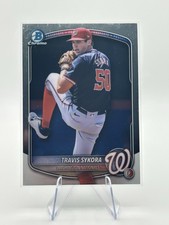 Travis Sykora Chrome Prospect Rookie RC 2025 Bowman Draft Card BDC-137 Nationals