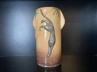 ROSEVILLE POTTERY TAN WINCRAFT PANTHER VASE 290-11"