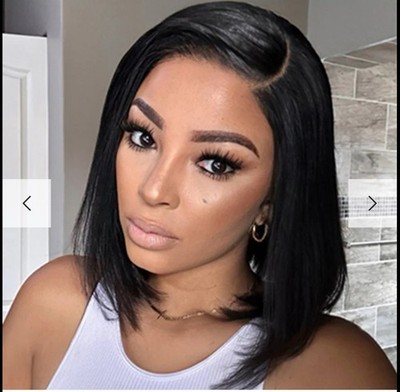 Put On & Go Blunt Cut Straight Bob Minimalist HD Lace Glueless C Part Wig