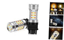 3157 Led Bulbs Error Free Canbus Built In Resistor Amber Turn Signal Light