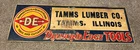 Vintage Antique Advertising Metal Tin Sign-Diamond Edge -Tamms, ILLinois