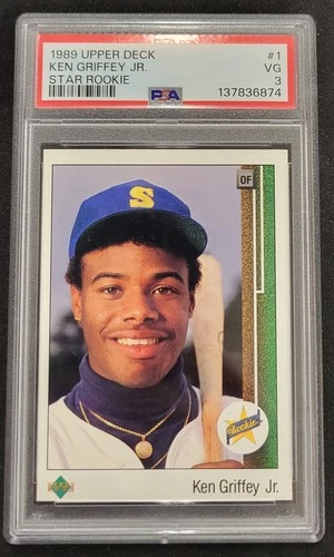 1989 Upper Deck Ken Griffey Jr Star Rookie #1 PSA 3