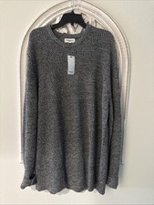 NEW- Goodfellow Co Black Marble Textured Crew Sweater Size XL