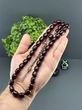 Faturan Amber Rosary LARGE SZE islamic Rosary, Misbaha, Tasbih, Tasbeeh tesbih