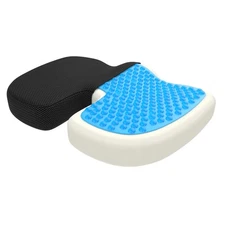 Seat Cushion XL Orthopedic Gel Memory Foam Tailbone Sciatica Back Relief NonSlip