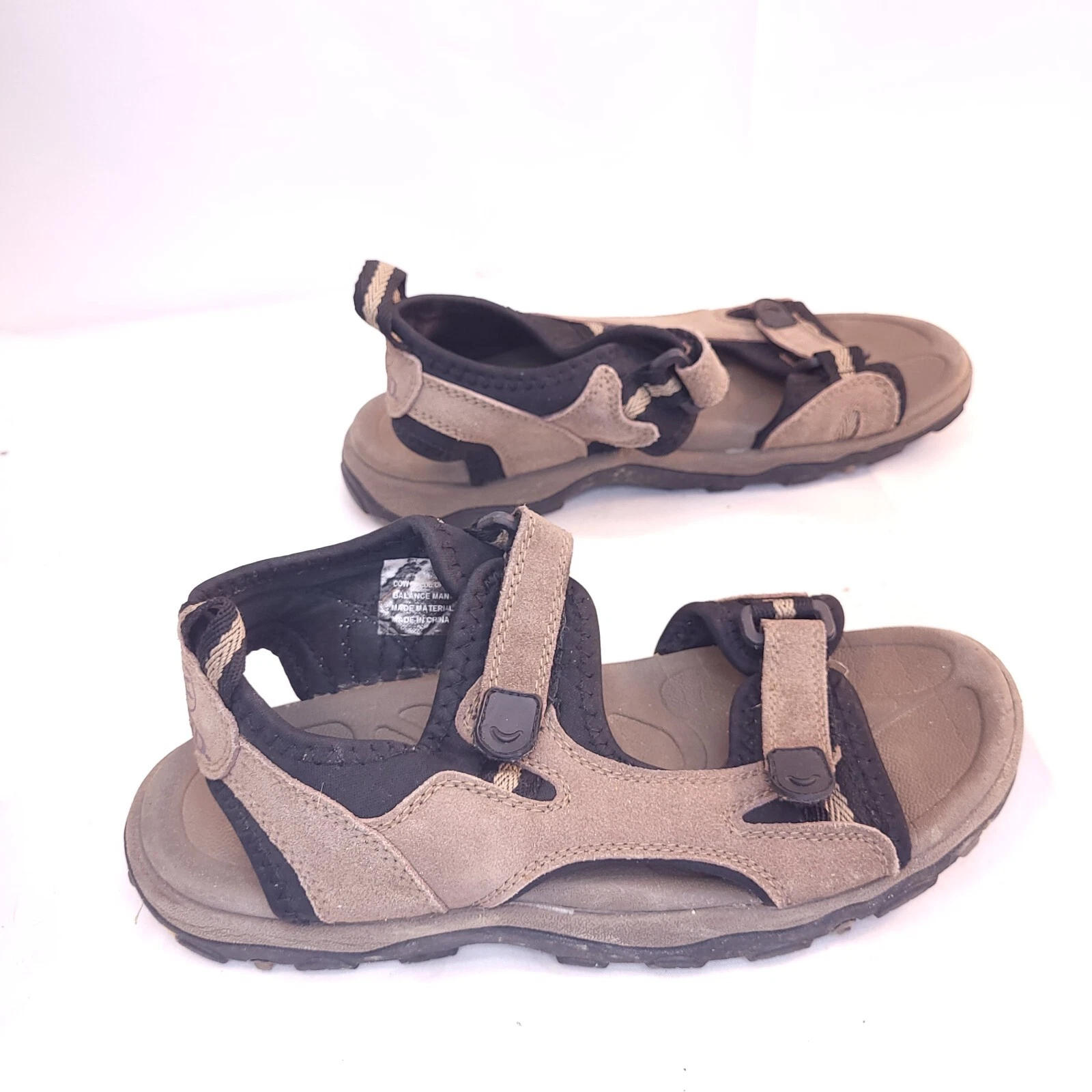 RedHead Offroad Sandals Brown Cow Hide Leather Strappy Shoes Mens Size 8