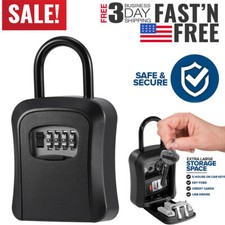 Waterproof Lock Box For Keys With 4 Digit Com...