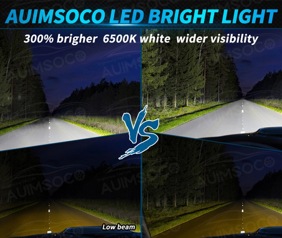 4 piezas de faros LED de haz alto/bajo bombillas brillantes para Chevrolet Sonic 2012-2020 Foto 4 de 4