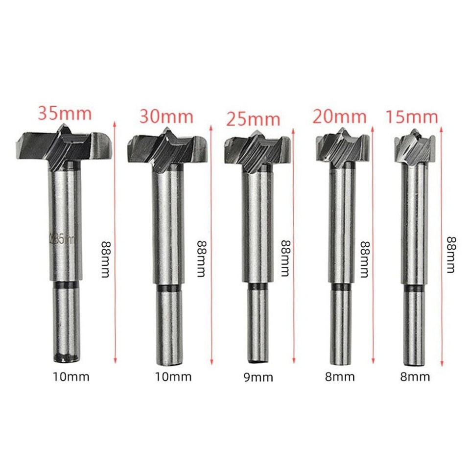 Advanced Technology Wood Drill Bit Set Clean and Precise Holes 15 35mm