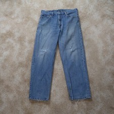 Levi's 550 Relaxed Straight Jeans Men's Size 36x32 Blue Denim Pants