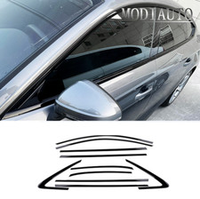 10x For 2021-2020 2022 AUDI A5 S5 Car Window frame Strip Cover Trim ABS Black
