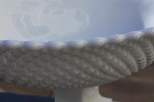 Westmoreland Vintage Milk Glass Oval Footed Fruit Bowl English Hobnail - Picture 16 of 24