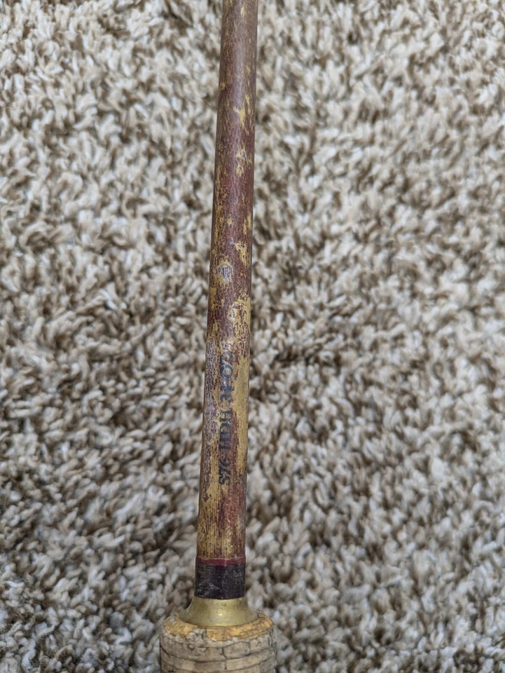 Combo de caña de pescar con mosca y carrete vintage 7,5 pies 2 piezas pfluger Foto 2 de 4