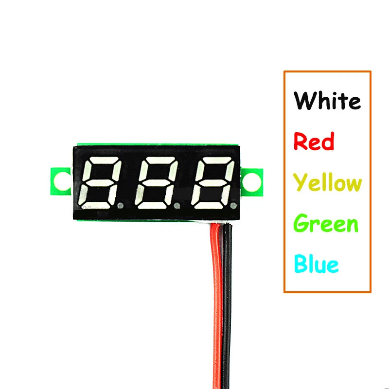Mini Voltmeter Tester LED Digitalanzeige Spannungsmesser 0,28" / 0,36" Mulitcolor - Bild 2 von 4