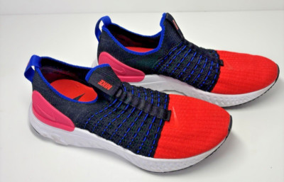 Nike React Phantom Run Fly knit 2 Black Bright Crimson-Women's 7.5 M