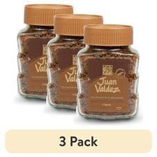 JUAN VALDEZ 100 CAFE CLASSIC FREEZE DRIED COFFEE 3 jars