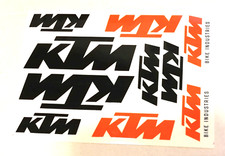 Satz Aufkleber Moped Mokick Roller KTM Schwarz