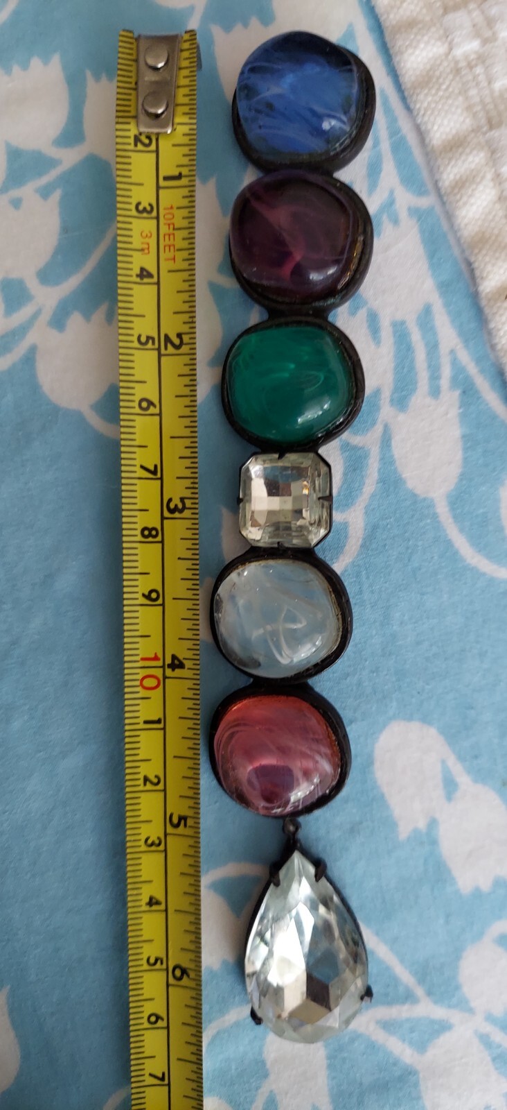 Rare Vtg Kenneth Jay Lane Brooch Pendant Gripoix … - image 4