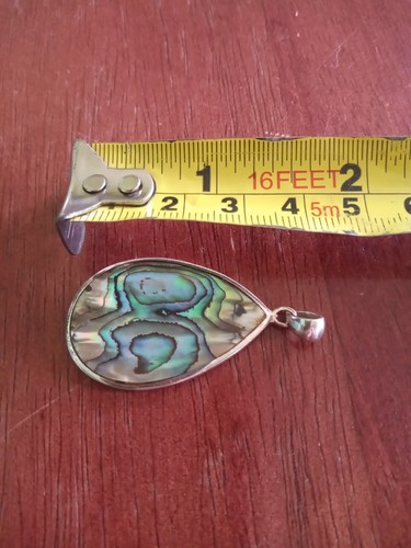 Sterling Silver Abalone Shell Pendant - Picture 4 of 5