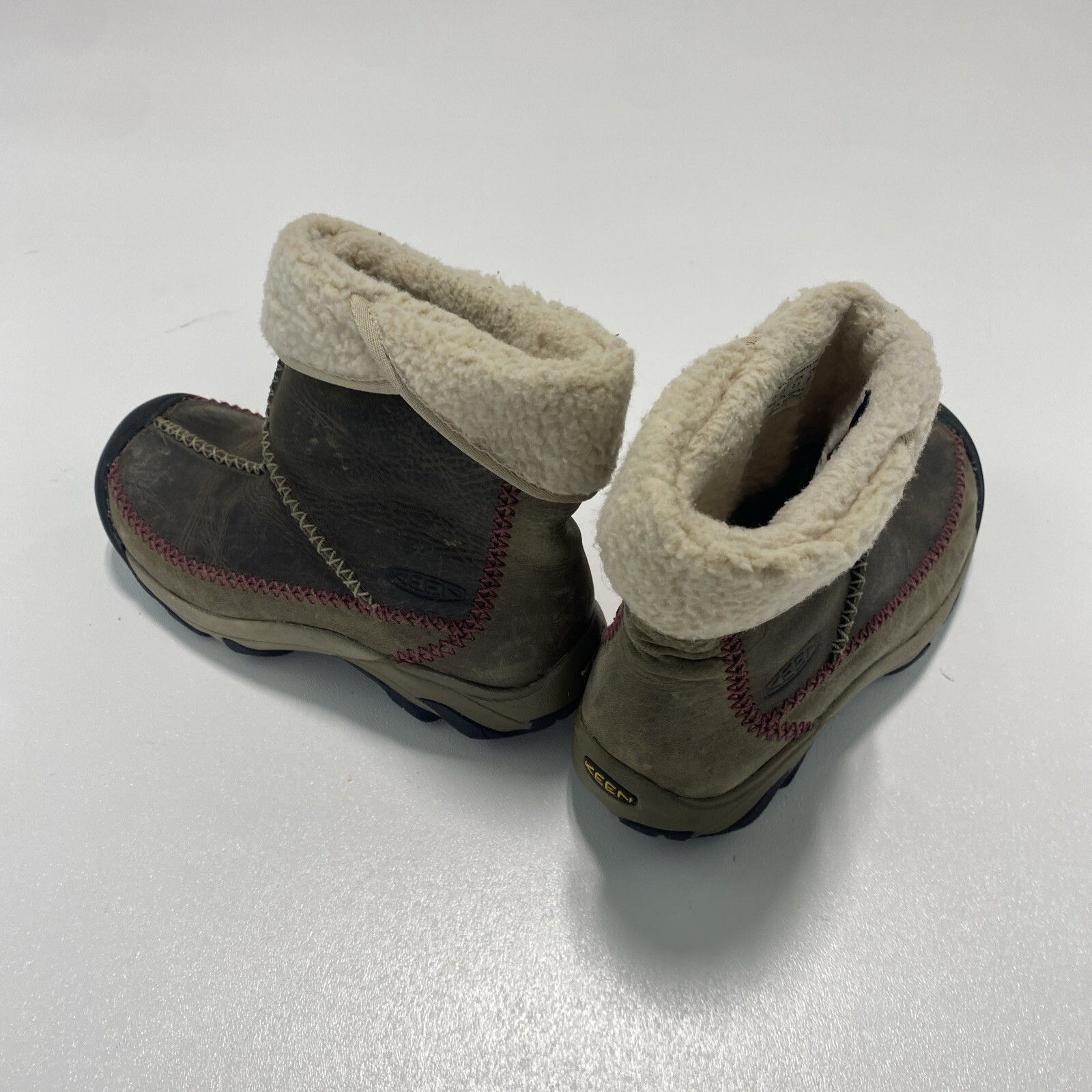Stivali invernali donna Keen grigi con cappuccio metà 200 grammi isolamento 52006 BRMW taglia 5