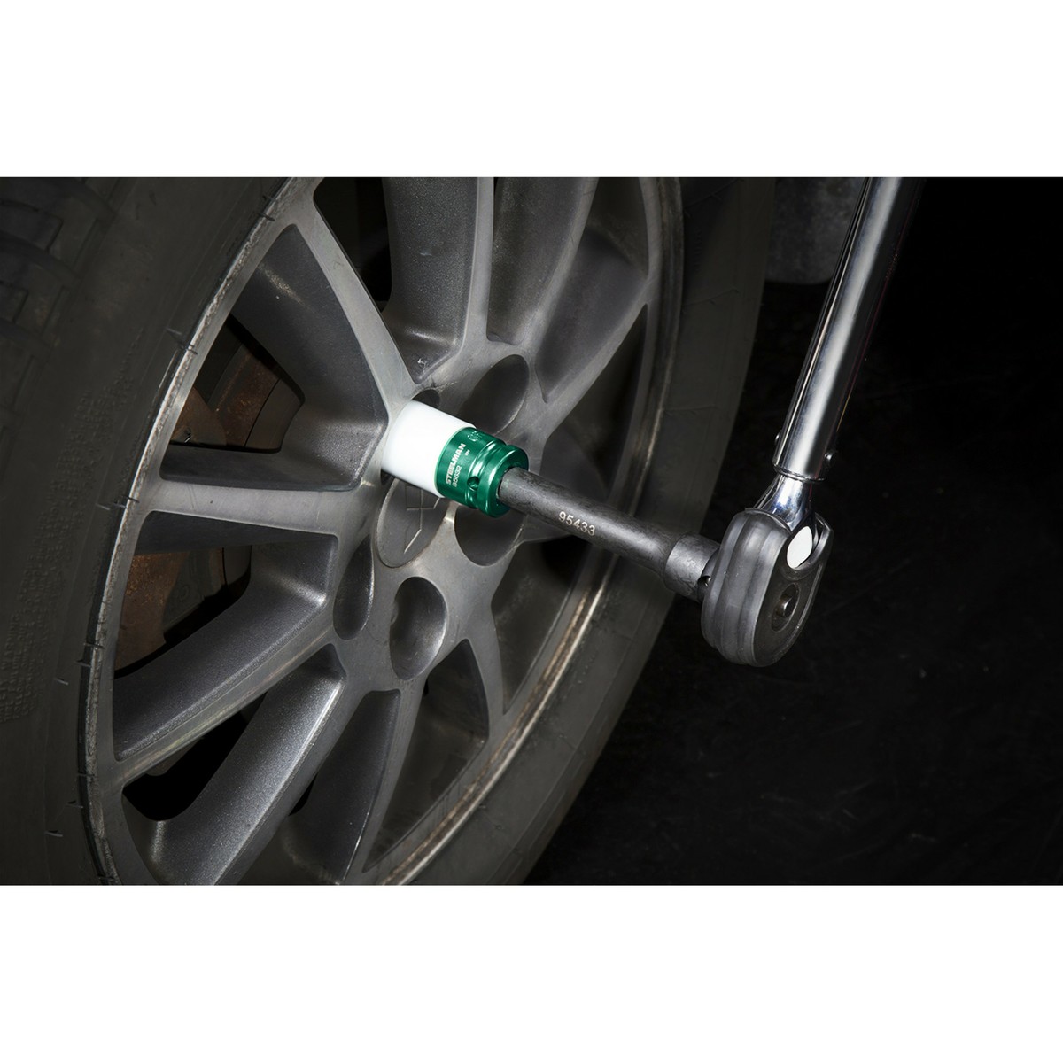 Steelman 1/2 in. Drive 22mm Nylon Impact Socket, Green 95632