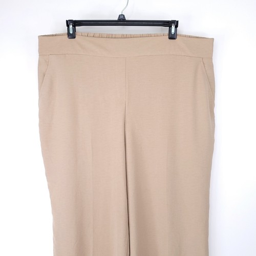 Nine West Pants Womens 2X Plus Cropped Wide Leg Wide Leg Beige Dress - Picture 6 of 10