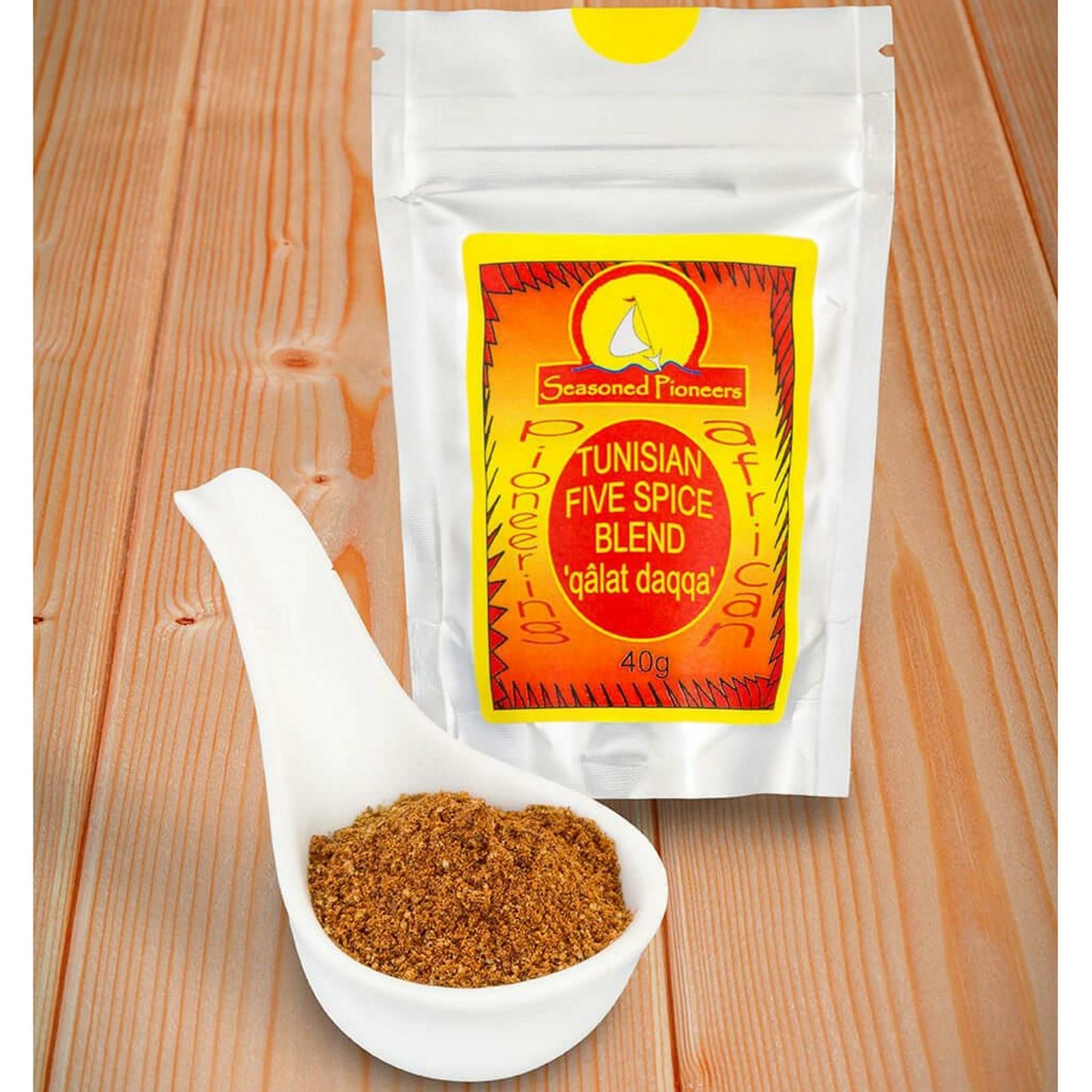 Seasoned Pioneers Africian Tunisian Five Spice Blend Seasoning Rub 40g Packet
