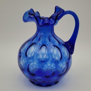 Fenton Coin Dot Pitcher | eBay