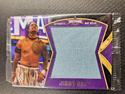 Jimmy Uso 2014 authentic wrestlemania 30 event used mat relic