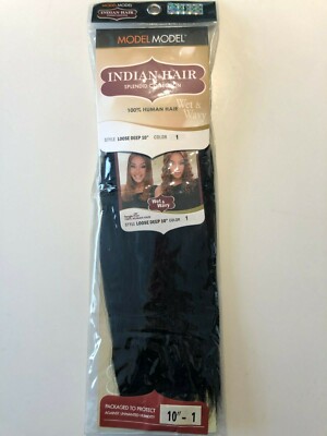 Clearance! Model Model Indian Hair 100% Human Hair Wet & Wavy Loose Deep 10''