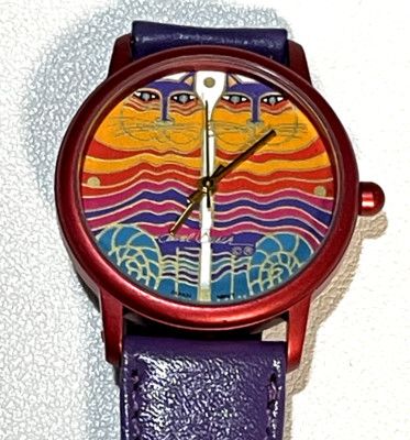 Women's DESIGNER Watch LAUREL BURCH ''Rainbow Cats''