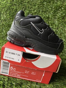 nike air max plus toddler black