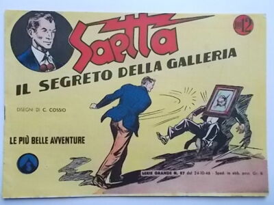 das Geheimnis der Galerie Saetta 87 1946 großes Comicalbum Abenteuer Cossio