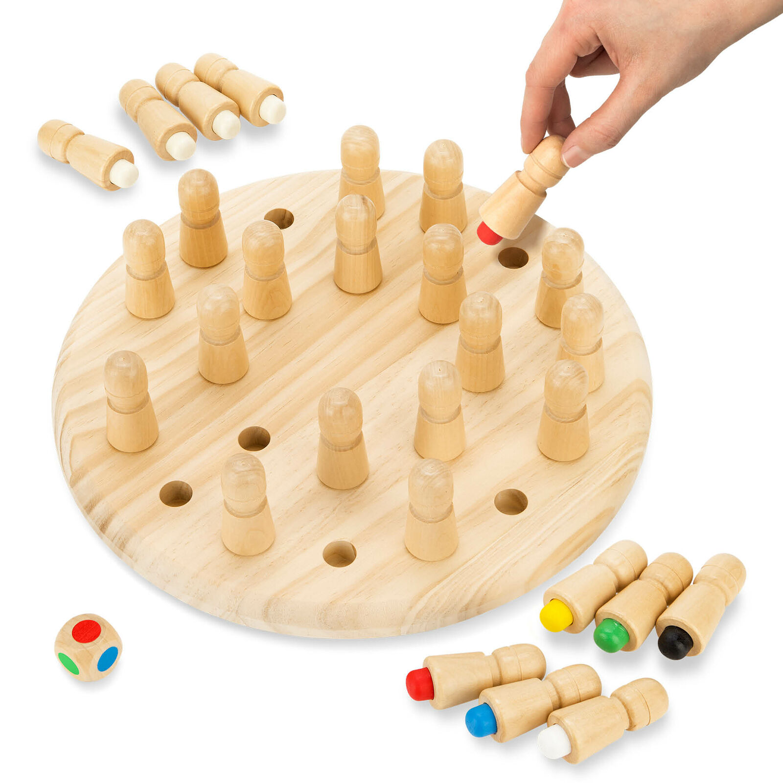 Oulensy Kinder-party-spiel Aus Holz Memory Match Stick-schach