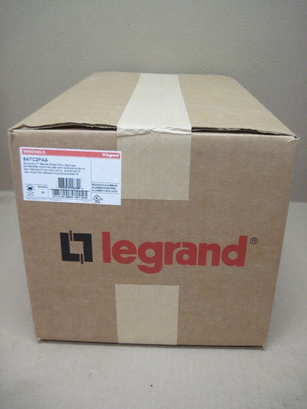 Legrand - Wiremold - Couvercle De Surface 8 Pouces Style 8CTC2SN En Finition Satin Nickel, Neuf