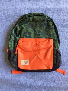 kids orange backpack