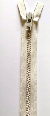 YKK#10 Ivory/Natural Heavy Duty Zipper~High Quality~Clothing~Purses~Jackets~Bags